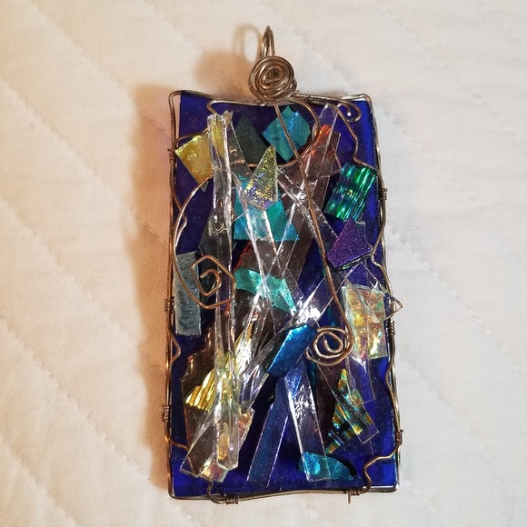 Jewelry - Beautiful dichroic glass pendant